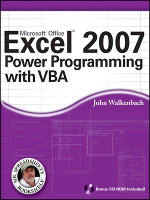 cover image of Excel 2007 Power Programming with VBA